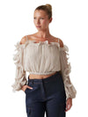 DAMEN-TOP - GUESS APPAREL BEIGE - W6RH29 WI342 2
