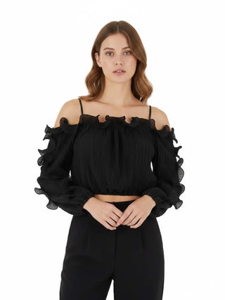 DAMEN-TOP - GUESS APPAREL SCHWARZ - W6RH29 WI342 2