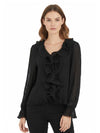 DAMEN-TOP - GUESS APPAREL SCHWARZ - W6RH31 WI342 3