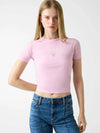 DAMEN-T-SHIRT - GUESS JEANS PINK - W6RI15 J1314 2