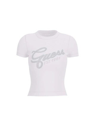 DAMEN-T-SHIRT - GUESS APPAREL WEISS - W6RI22 KA0H1