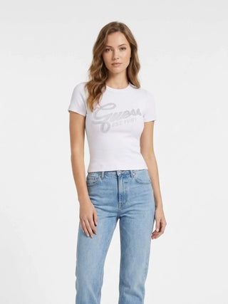DAMEN-T-SHIRT - GUESS APPAREL WEISS - W6RI22 KA0H1 3