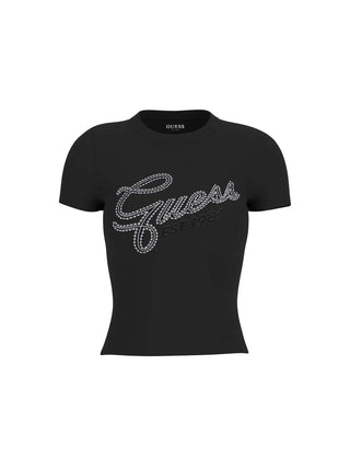 DAMEN-T-SHIRT - GUESS APPAREL SCHWARZ - W6RI22 KA0H1