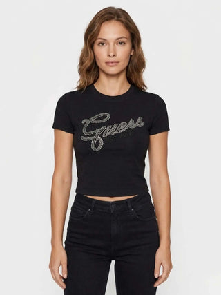 DAMEN-T-SHIRT - GUESS APPAREL SCHWARZ - W6RI22 KA0H1 3