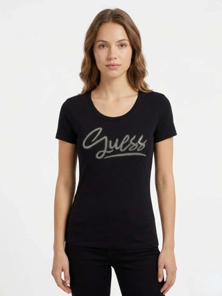DAMEN-T-SHIRT - GUESS APPAREL SCHWARZ - W6RI24 J1314 2