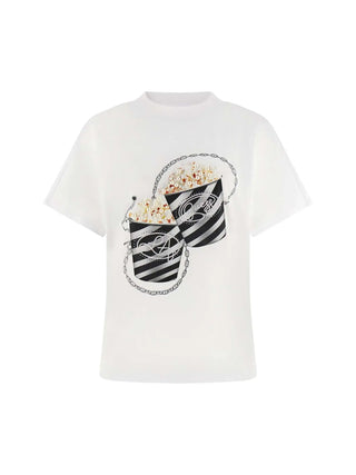 DAMEN-T-SHIRT - GUESS APPAREL WEISS - W6RI28 I3Z14