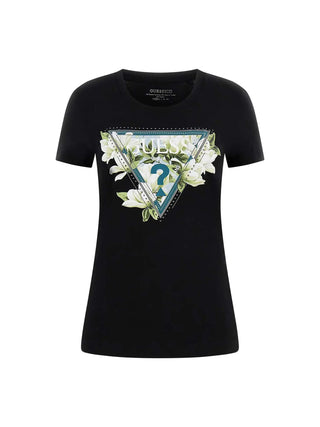 DAMEN-T-SHIRT - GUESS APPAREL SCHWARZ - W6RI35 J1314