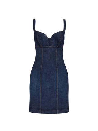 DAMENKLEID - GUESS APPAREL BLAU - W6RK95 D6881