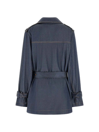 Damen-Trenchcoat - Guess Apparel Blau - W6RL50 WL842 2
