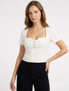 DAMEN-TOP - GUESS APPAREL WEISS - W6RP08 KCBO2 2