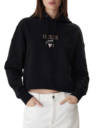 Damen-Sweatshirt - Guess Jeans Schwarz - W6RQ00 K68I4 1