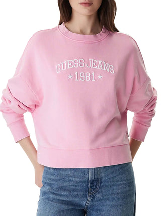 Damen-Sweatshirt - Guess Jeans Pink - W6RQ04 KCPR1