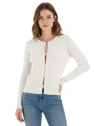 Damen-Strickjacke - Guess Apparel Weiß - W6RR35 Z0132 2