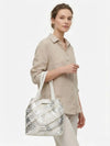 BORSA A SPALLA DONNA - CAFE NOIR ARGENTO-BIANCO - C3MG1021 4