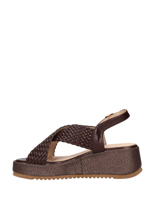 SANDALO DONNA - SWISH MARRONE - 6064 4