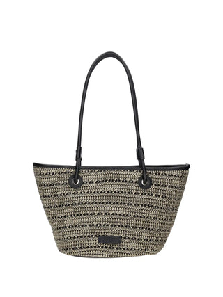 BORSA A SPALLA DONNA - REBELLE NERO-BIANCO - REB0213 T0022 1