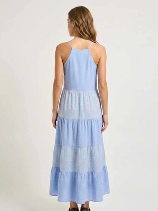 DAMENKLEID - GAUDI JEANS HELLBLAU-WEISS - 611BD15030 3
