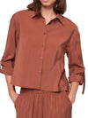 CAMICIA DONNA - GAUDI JEANS CAFFE - 611BD45004 1