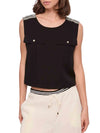 TOP DONNA - GAUDI JEANS NERO - 611BD45005 1