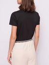 POLO DONNA - GAUDI JEANS NERO - 611BD64015 2