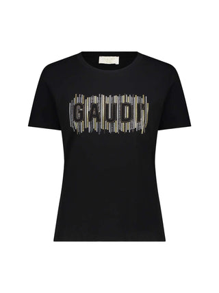 T-SHIRT DONNA - GAUDI JEANS NERO - 611BD64043
