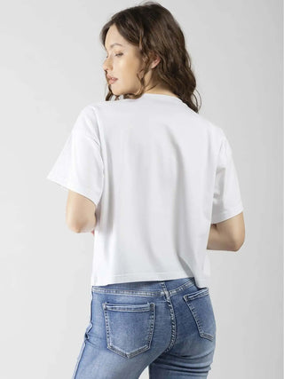 T-SHIRT DONNA - DENNY ROSE BIANCO - 611ND64007 3