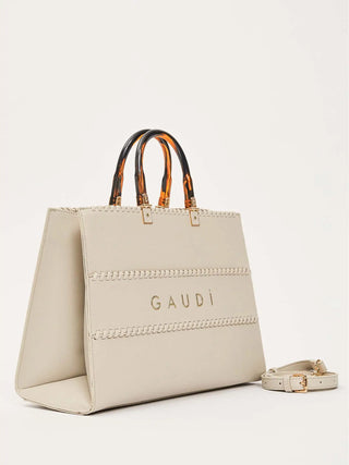 BORSA A MANO DONNA - GAUDI CREMA - V6AE-12750 2