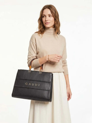 BORSA A MANO DONNA - GAUDI NERO - V6AE-12750 4