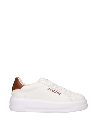 DAMEN-SNEAKER - LOVE MOSCHINO WEISSES LEDER - JA15065G1OIAH 1