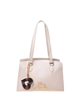 BORSA A SPALLA DONNA - LOVE MOSCHINO AVORIO - JC4276PP0OK10 1