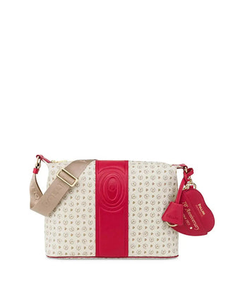 BORSA A SPALLA DONNA - POLLINI AVORIO-ROSSO - TE8400PP02Q1Z