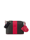 BORSA A SPALLA DONNA - POLLINI NERO-ROSSO - TE8400PP02Q1Z 1