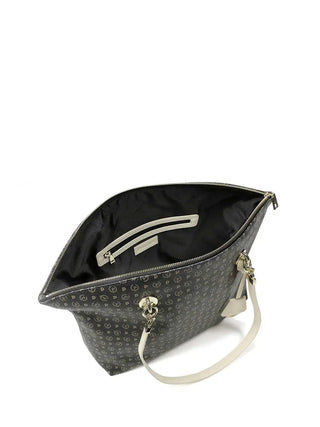 BORSA A SPALLA DONNA - POLLINI NERO-AVORIO - TE8408PP02Q11 3