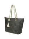 BORSA A SPALLA DONNA - POLLINI NERO-AVORIO - TE8410PP02Q11 2