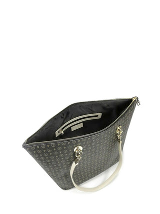 BORSA A SPALLA DONNA - POLLINI NERO-AVORIO - TE8410PP02Q11 4