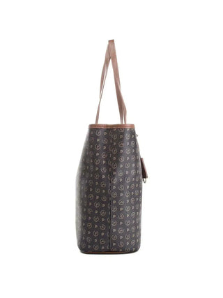 BORSA A SPALLA DONNA - POLLINI NERO-MARRONE - TE8427PP06Q11 2