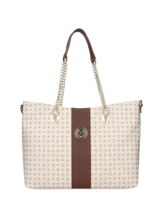 BORSA A MANO DONNA - POLLINI AVORIO-MARRONE - TE8478PP0EQ11