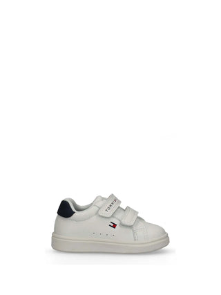 SNEAKERS UNISEX BAMBINO - TOMMY HILFIGER BIANCO-BLU - T1X9-34338-1355