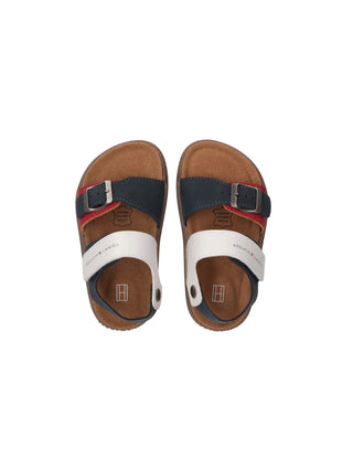 SANDALO UNISEX - TOMMY HILFIGER BLU-ROSSO - T3X2-34392-1269 3