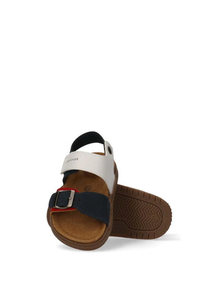SANDALO UNISEX - TOMMY HILFIGER BLU-ROSSO - T3X2-34392-1269 4