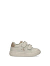 SNEAKERS UNISEX BAMBINO - CALVIN KLEIN BIANCO-BEIGE - V1X9-83276-1355 1