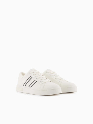 SNEAKERS UOMO - ARMANI EXCHANGE BIANCO-NERO - XM002198 AF21421 2