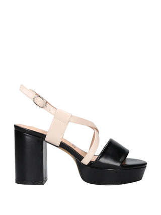 SANDALO DONNA - MARINA GALANTI NERO-NUDO - MG 1B392