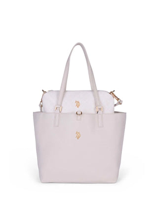 BORSA A SPALLA DONNA - US POLO ASSN. AVORIO - BEUM08707WVP 1