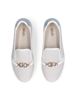 Damen-Slipper - Liu-Jo Weiß-Hellblau - BA6061EX339 4