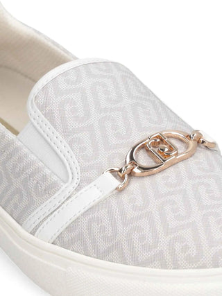 Damen-Slipper - Liu-Jo Weiß-Hellblau - BA6061EX339 5