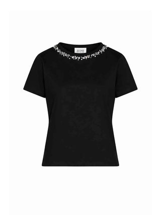 DAMEN-T-SHIRT - SILVIAN HEACH SCHWARZ - GPP26449TS