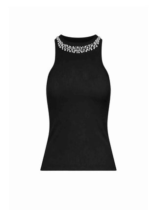 Damen-Tanktop – Silvian Heach Schwarz – GPP26503CN