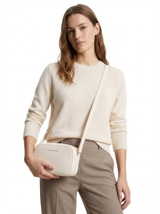 DAMEN-SCHULTERTASCHE - TOMMY HILFIGER CREME - AW0AW18115 4