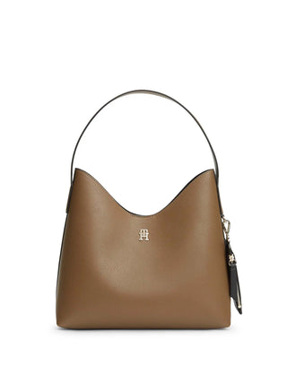 DAMEN-SCHULTERTASCHE - TOMMY HILFIGER TAUPE - AW0AW18140